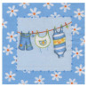 Serwetka do decoupage ambiente 13-13304960 baby blue - sklep plastyczn