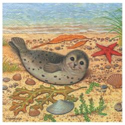 Decoupage napkin ambiente 14-13306400 seal - art store - s