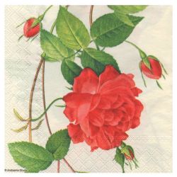 Serwetka do decoupage ambiente 19-13307295 chinese rose - sklep plasty