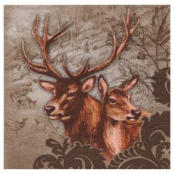 Decoupage napkin ambiente 13-13307375 deer couple - plastyc store
