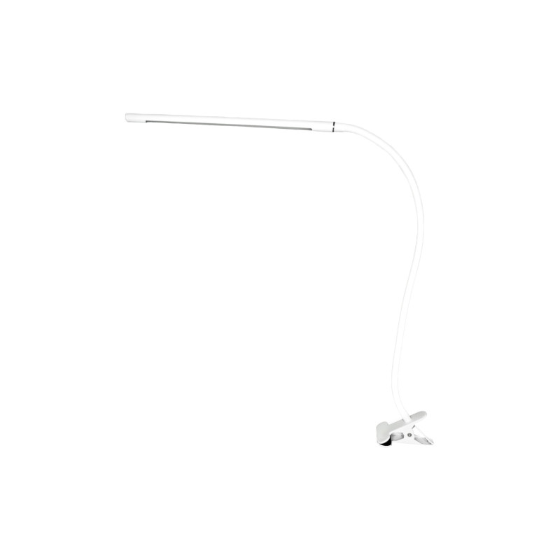 Light&amp;Vision xl slim flex white table lamp with clip - plasty store