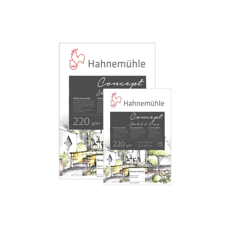 Hahnemuhle Concept Sketch &amp; Draw 220g 20ark - art store - craze