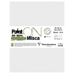 Clairefontaine paint on misca 10 arkuszy papieru 50x65cm 250g - sklep