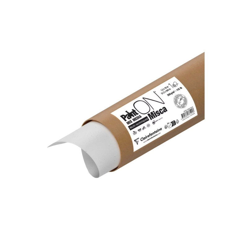 Clairefontaine paint on misca paper roll 1.3x10m 250g - plast store