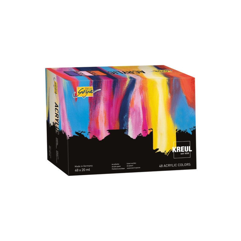 Kreul solo goya set of 48 acrylic paints 20 ml - art store - s