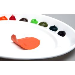 Mijello ellipse xl plastic peel off oval palette - art store