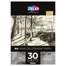 Greener charcoal drawing block a4 150g 30ark - art store - d craze