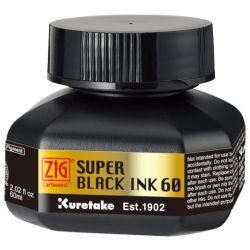 Kuretake special black ink fast drying 60ml - art store