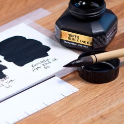 Kuretake special black ink fast drying 60ml - art store
