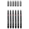 Sakura pigma micron black edition set of 6 fineliners in case - store