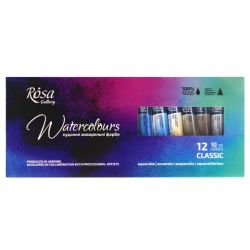 Rosa Gallery classic set of 12 watercolors in 10 ml tubes - art store