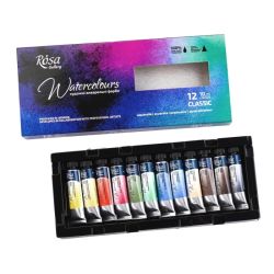 Rosa Gallery classic set of 12 watercolors in 10 ml tubes - art store
