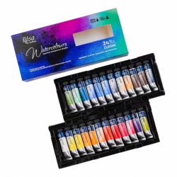 Rosa Gallery classic zestaw 24 akwareli w tubkach 10 ml - sklep plasty