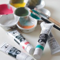 Turner acrylic gouache basic colours set of 24 gouaches 20ml