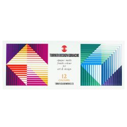 Turner design gouache set of 12 gouaches 11ml - Szaldlaplastykow.pl
