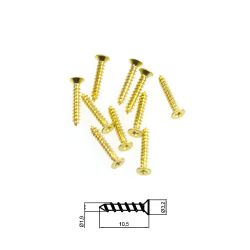 Wkręty mosiężne do drewna 1,6x10mm 10szt - Szaldlaplastykow.pl