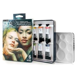 QoR ali cavanaugh set of 6 watercolors 5ml - szaldlaplastykow.pl