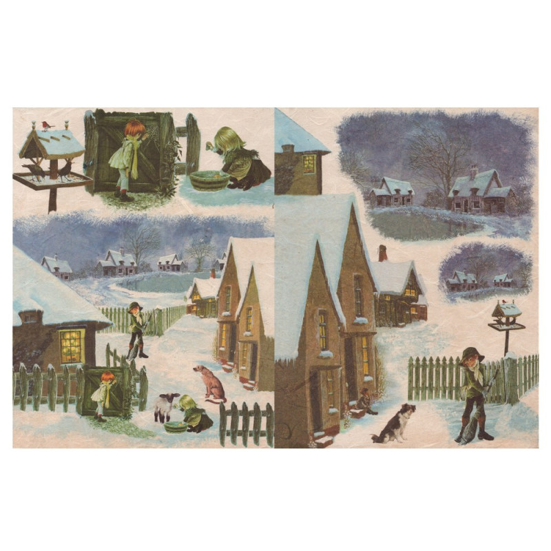 Papier ryżowy do decoupage paesaggi dinverno 45x31 Arte 2CR106