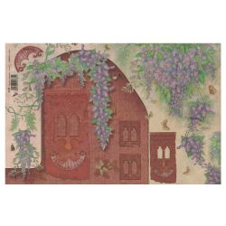 Papier ryżowy do decoupage glicine 45x31 Arte 2CR203