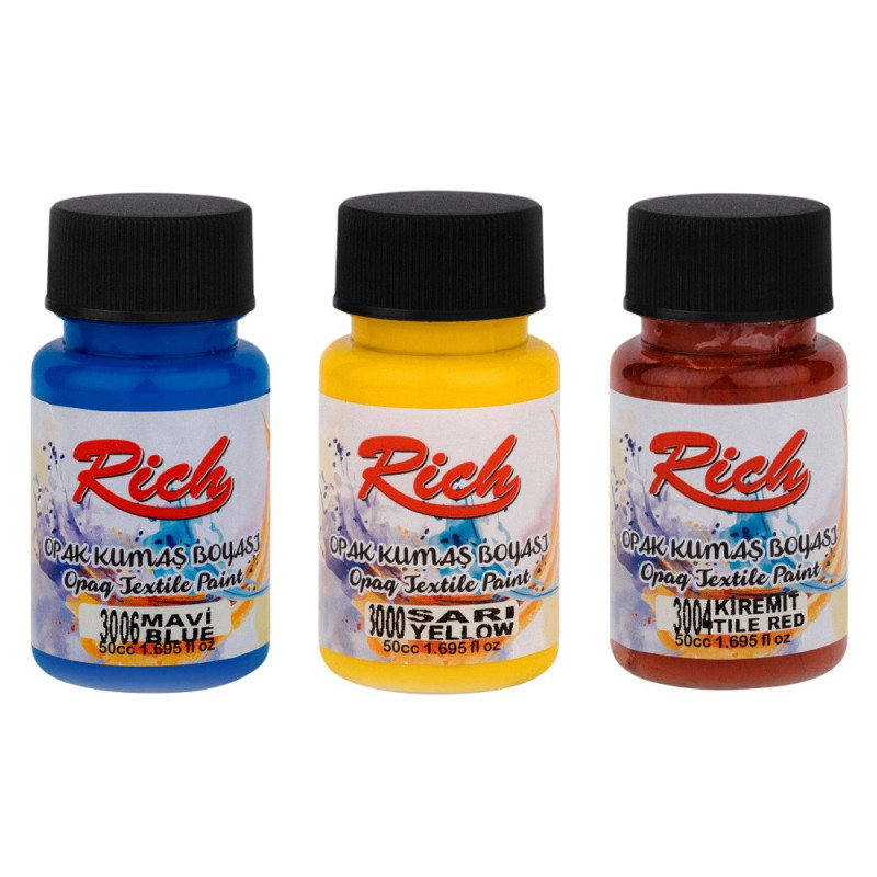 Rich opaque fabric paints 50 ml - szaldlaplastykow.pl