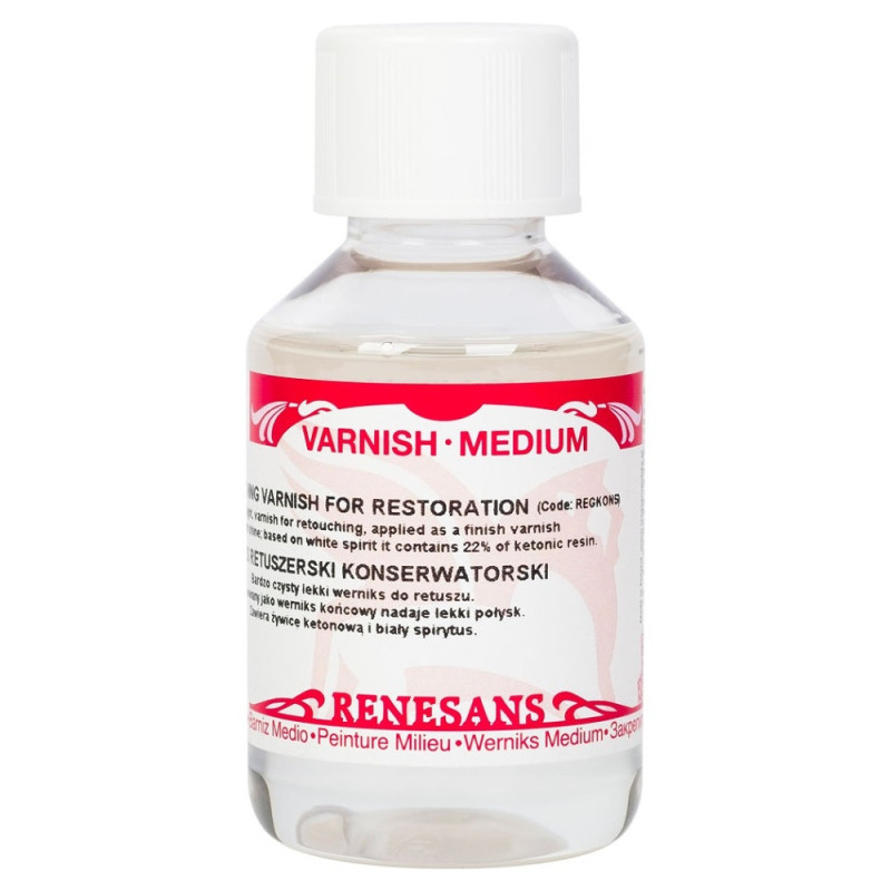 Renesans werniks retuszerski konserwatorski 100ml - sklep plastyczny -