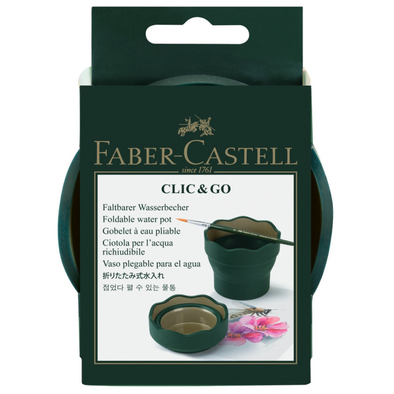 Faber-Castell click&go pojemnik na wodę - sklep plastyczny - szał dla