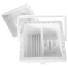 Naczynie do mycia pędzli plastikowe kwadratowe 16,5x16,5x9cm - sklep p
