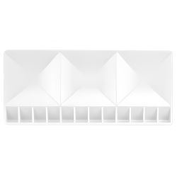 Plastic palette for watercolors 14.4x30cm 15 chambers - sklep plastycz