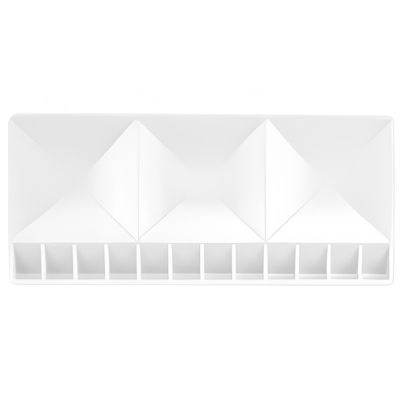 Plastic palette for watercolors 14.4x30cm 15 chambers - sklep plastycz