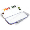 Mijello Fusion 18 plastic pallet with blue gasket- szal art - sklep pl