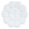 Paleta plastikowa okrągła kwiatek 19,5cm - sklep plastyczny - szał dla