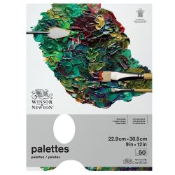 Winsor & Newton paper pallet in block A4 50 sheets