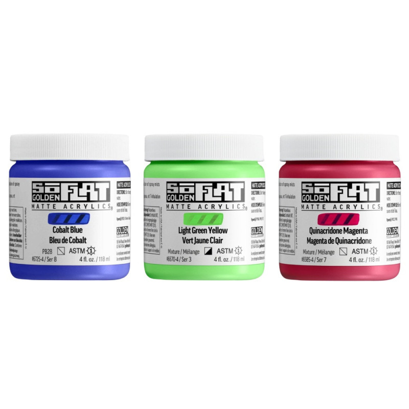 Golden soflat matte acrylic paints 118ml