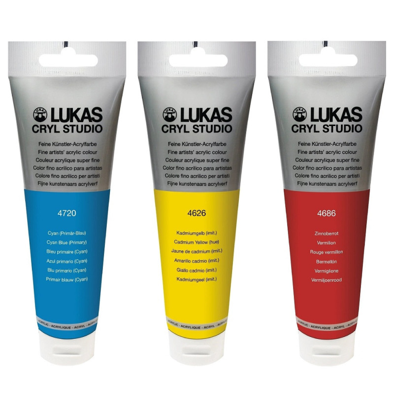 Lukas cryl studio farby akrylowe 125ml - sklep plastyczny - szał dla p