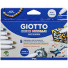 Giotto Decor metallic acrylic markers 5pcs - szal art - sklep plastycz