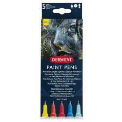 Derwent paint pen set 1 zestaw 5 pisaków - Sklep plastyczny - szał dla
