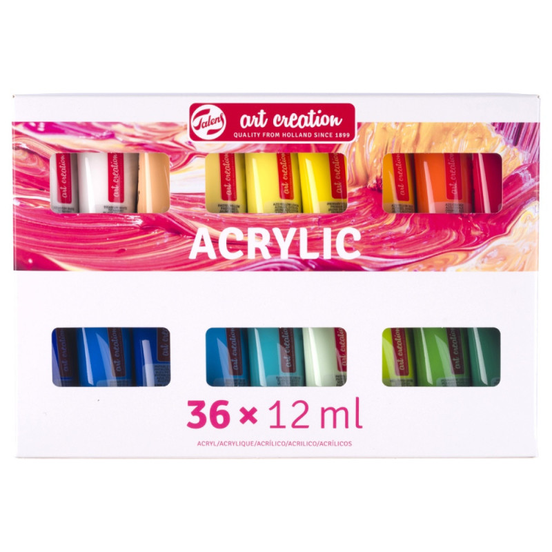 Talens art creation set of 36 acrylic paints 12ml szaldlaplastykow.pl