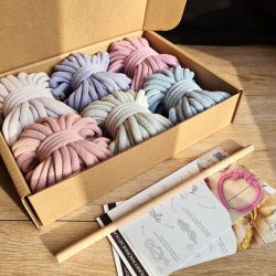 Bobbins pastel creative set for macramé - szaldlaplastykow.pl
