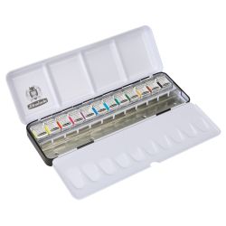 Schmincke akademie perlmetallic set of 12 pearl-metallic halves