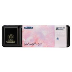 Schmincke akademie perlmetallic set of 12 pearl-metallic halves