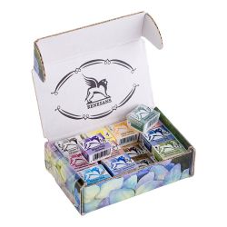 Renesans eco box set of 24 watercolors in halves cardboard box