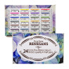 Renesans eco box set of 24 watercolors in halves cardboard box