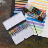 Sennelier l'aquarelle zestaw 12 akwareli 10 ml w metalowej kasecie - s