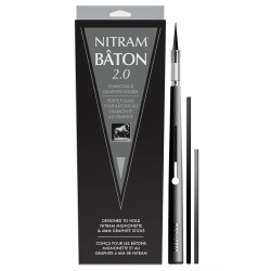 Nitram baton 2.0 cast with 2 charcoal and graphite inserts