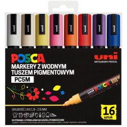 Uni Posca pc-5m set of 16 pens