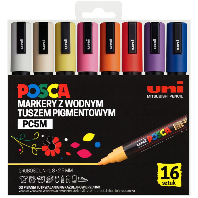 Uni Posca pc-5m set of 16 pens