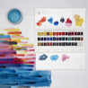 Winsor&Newton cotman zestaw akwareli 45 półkostek - sklep plastyczny -
