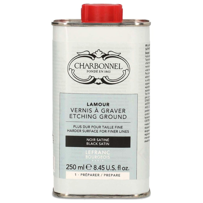 Charbonnel lamour vernis a graver black satin werniks satynowy