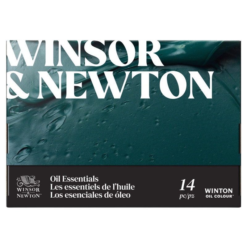 Winsor&amp;Newton winton set of 10 oil paints 12ml with accessories