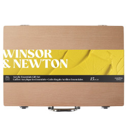 Winsor&Newton galeria zestaw 8 farb akrylowych 60ml z drewnianą kaset